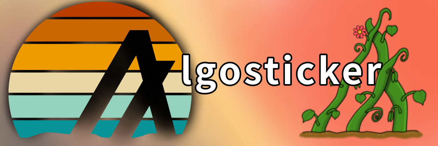 Algosticker.algo banner